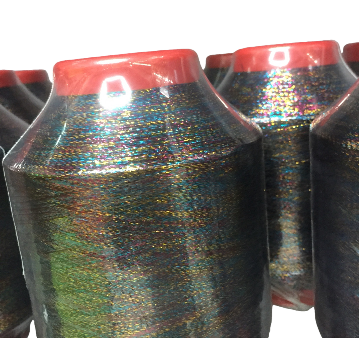 Chemical fiber colored sequined spool 3075 covered yarn polyester nylon waxed yarn Item Picture