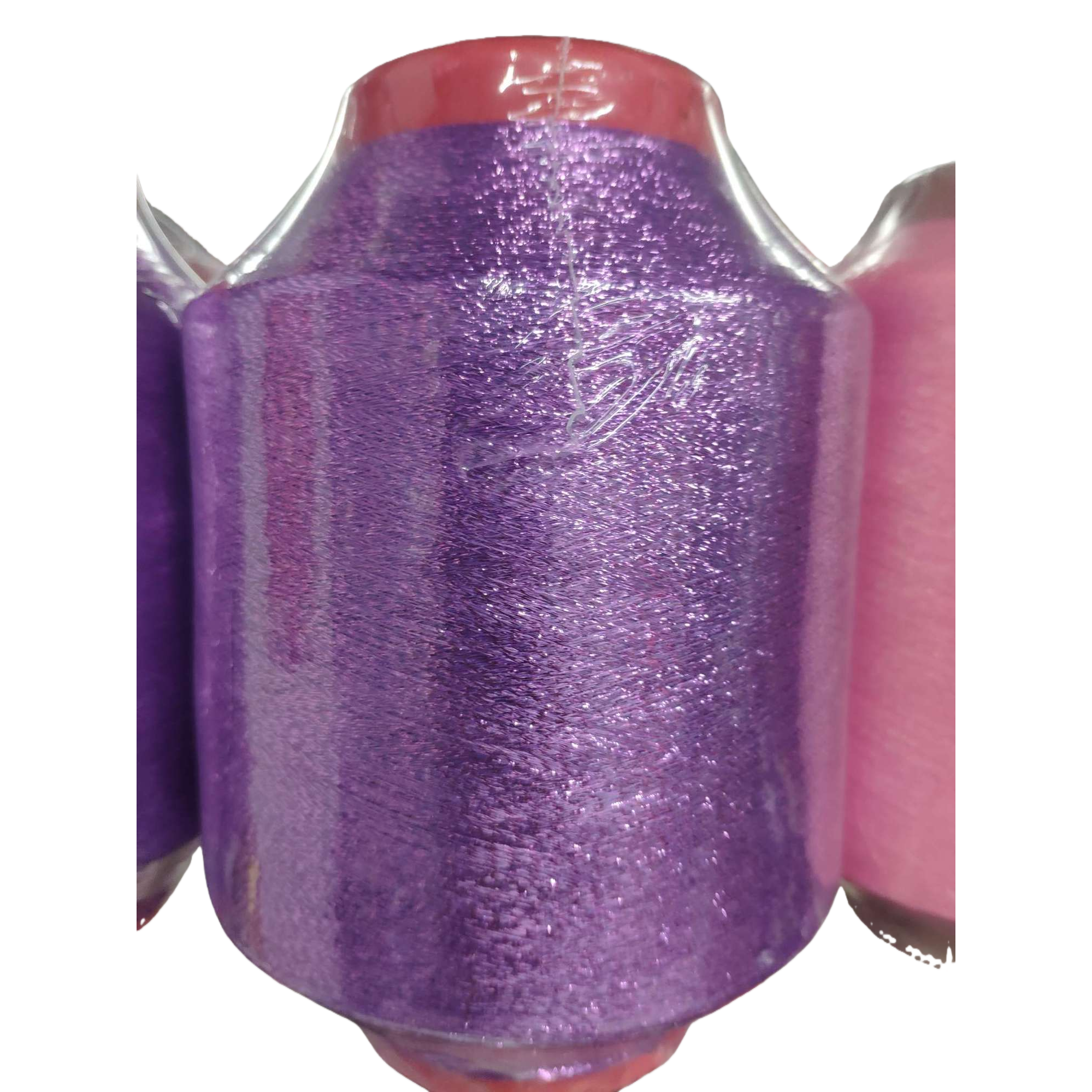 Purple bright filament spool of chemical fiber yarn, 3075 wrapped yarn, polyester nylon waxed yarn Item Picture