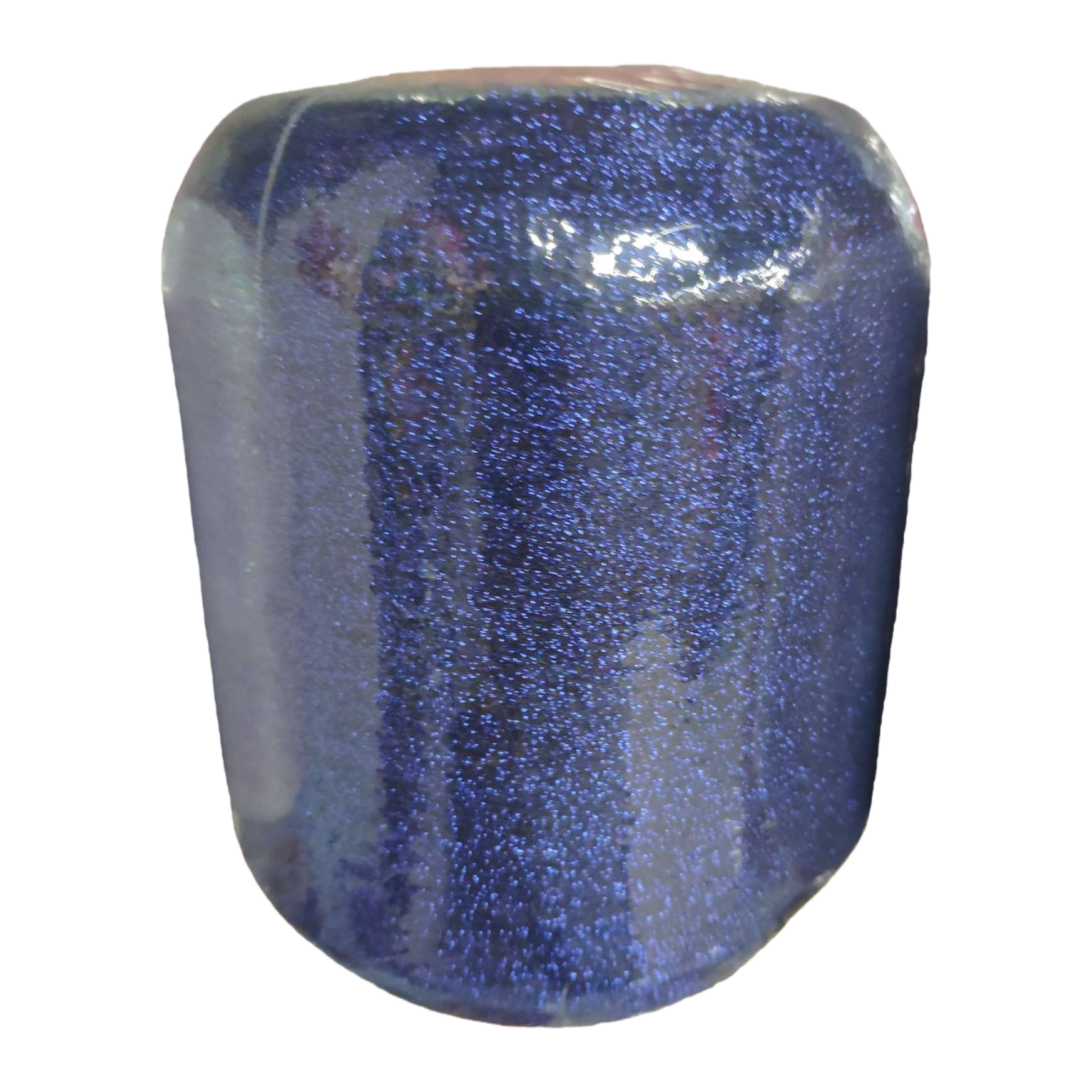 The blue sequined spool for sewing and embroidery is available in multiple colors. The high-gloss reflective thread material is smooth Item Picture