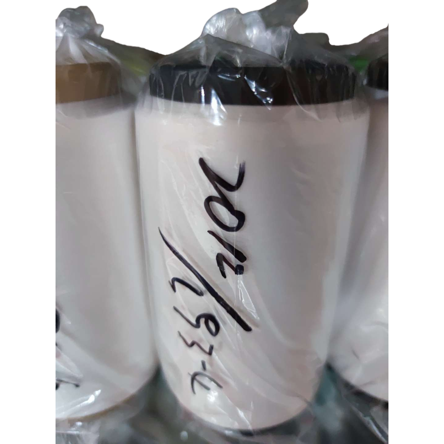 Customized home soft furnishings: patchwork carpet, sofa towel, sofa cushion, white spools, black cover, plastic bag wrap, handwritten mark 2012/6/9, 3-C Item Picture