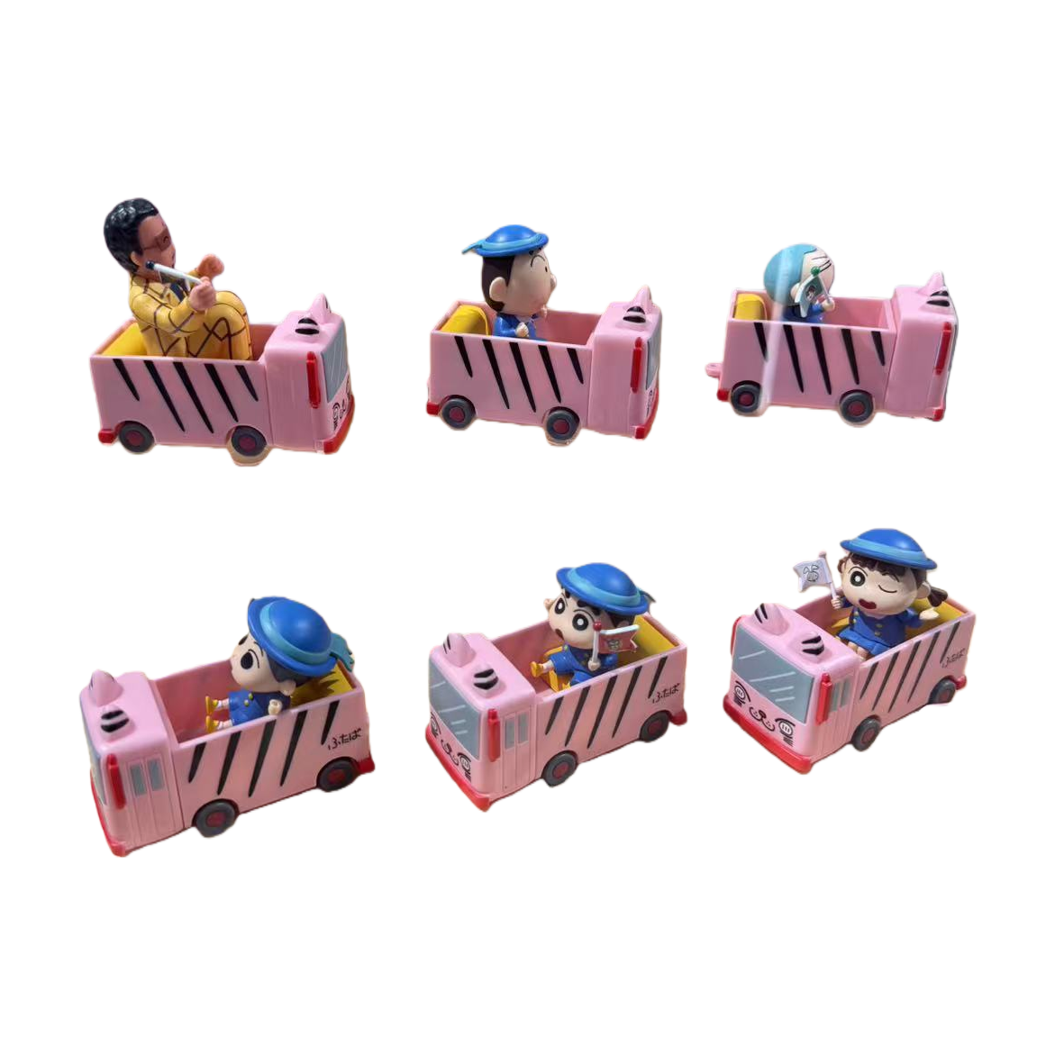 Pink school bus toy set: Children's four-wheel off-road vehicle, adults can ride in four-wheel drive children's toy vehicle Item Picture