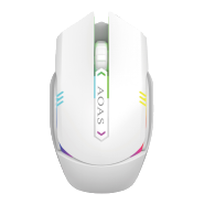 White transparent wireless charging mouse, wireless mouse pen, ergonomic, silent office Item Picture