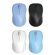 Wireless charging transparent mouse available in blue, black, white and light blue. Wireless mouse pen Item Picture