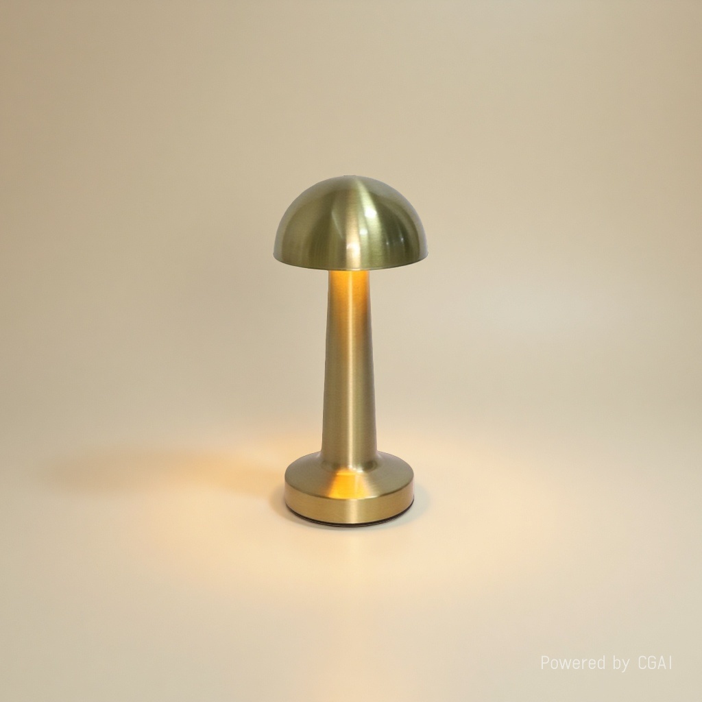 Kaiwei Lighting's golden mushroom-shaped ceramic table lamp creates a cool and stylish atmosphere for decoration