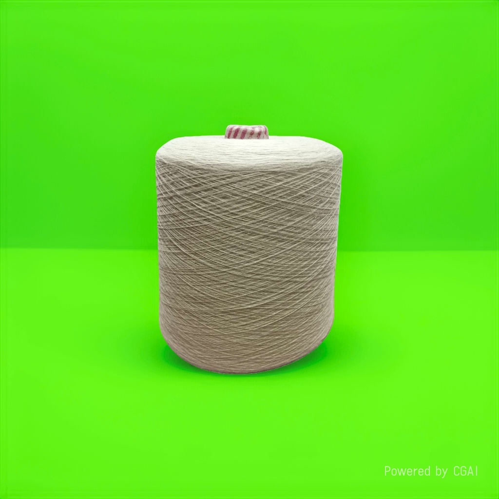 Beige yarn tubes, hand-knitted wool, knitted yarn balls, cotton and linen blended knitting yarn details Picture