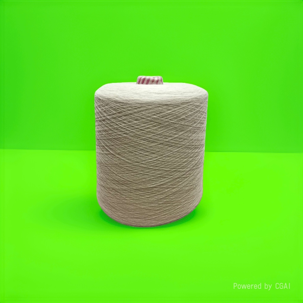Beige yarn tubes, hand-knitted wool, knitted yarn balls, cotton and linen blended knitting yarn