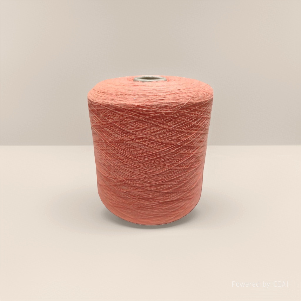Cotton orange milk cotton spun yarn rolls, 6mm nylon yarn balls for baby yarn details Picture