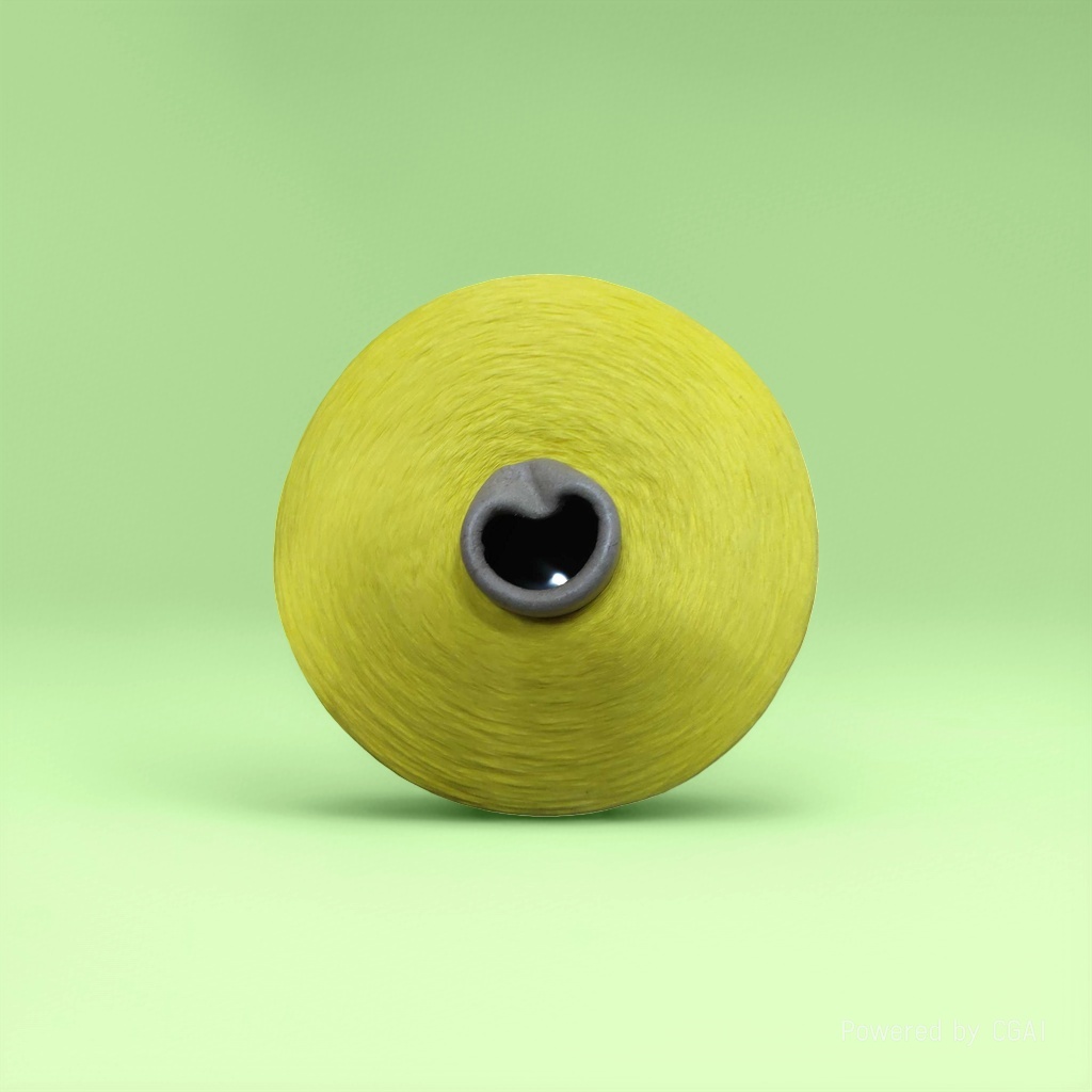 Xinqiyuan knitted Song Brocade cotton jelly fabric, yellow yarn tube nylon details Picture