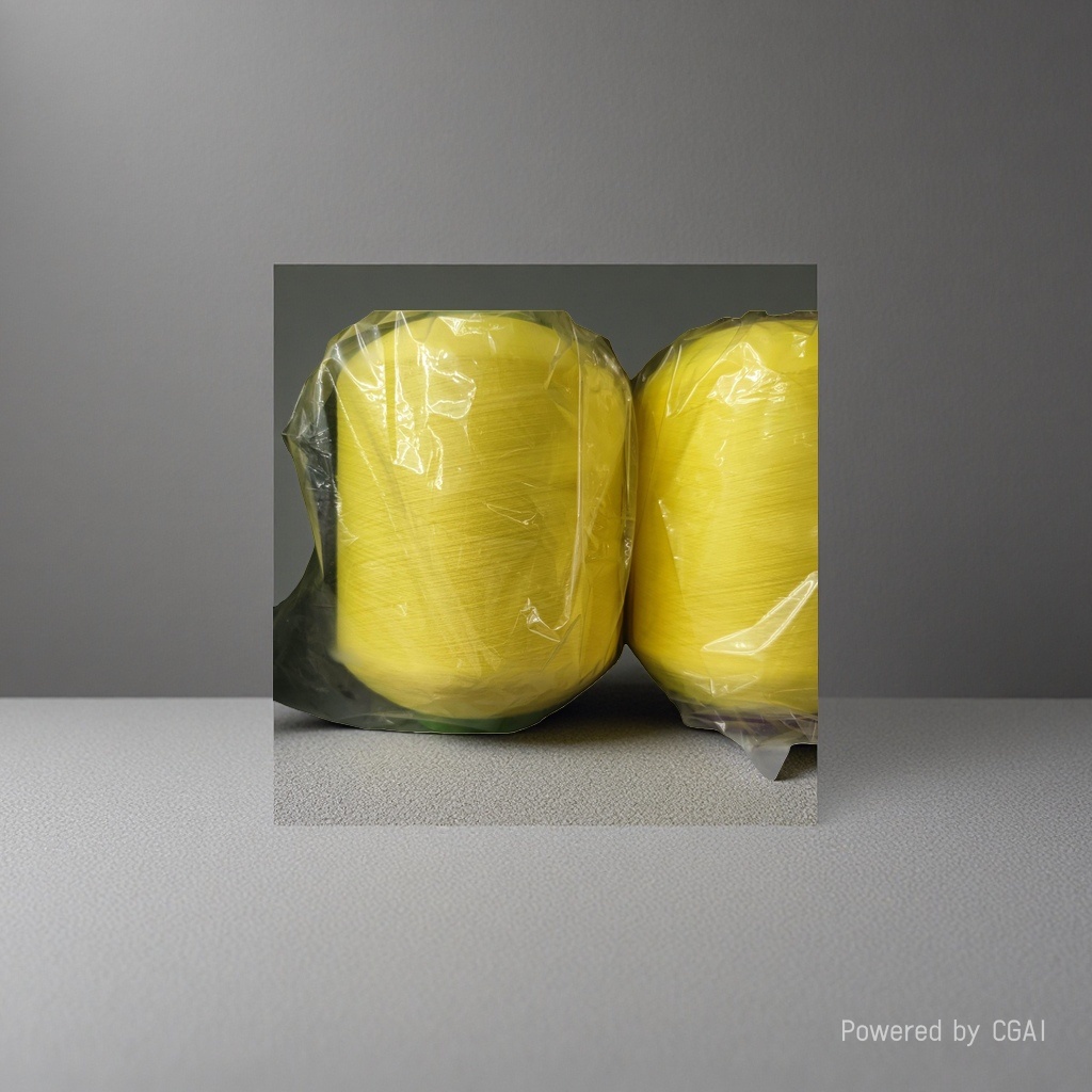 Six strands of colorful yellow yarn are hand-woven with wax thread and sewn with polyester thread for shoes Application Scenario
