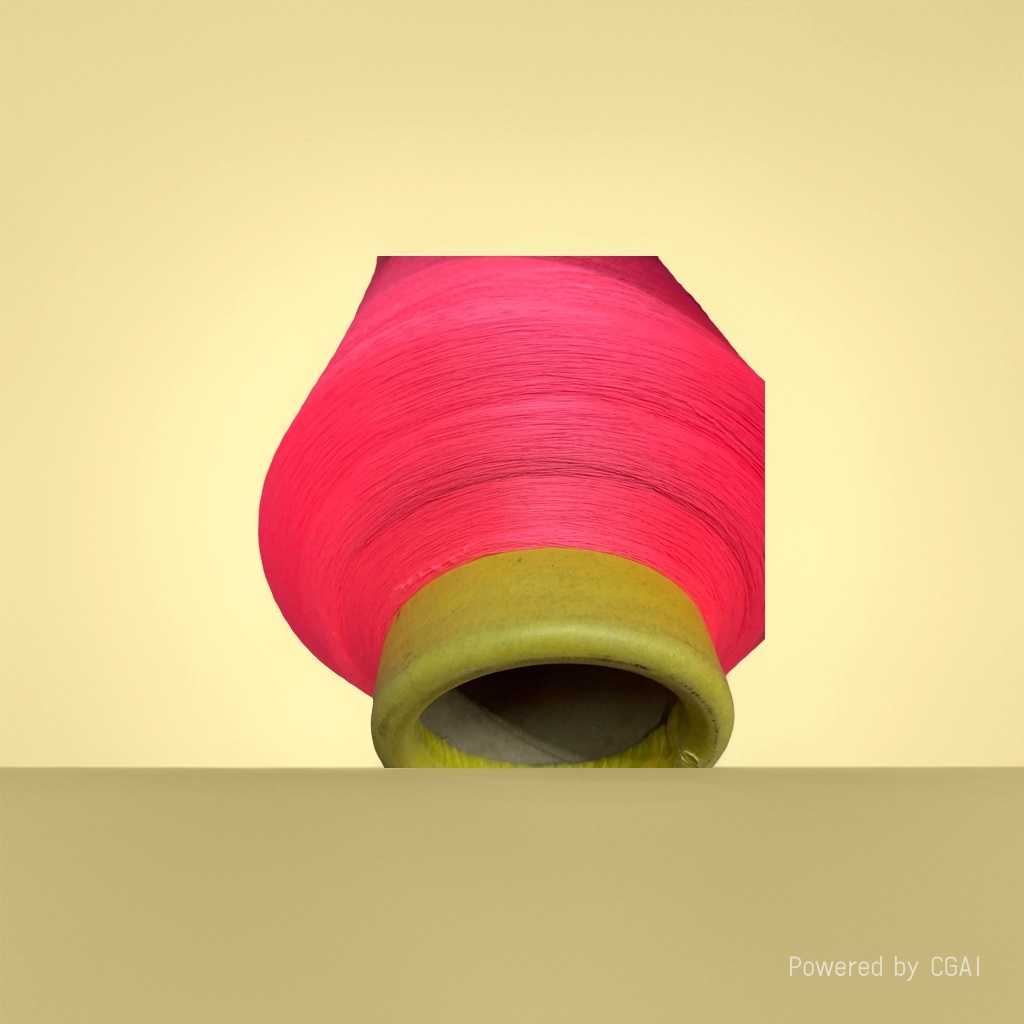 Pink yarn is rolled with other yarns and cotton blended wool for hand-knitting crochet
