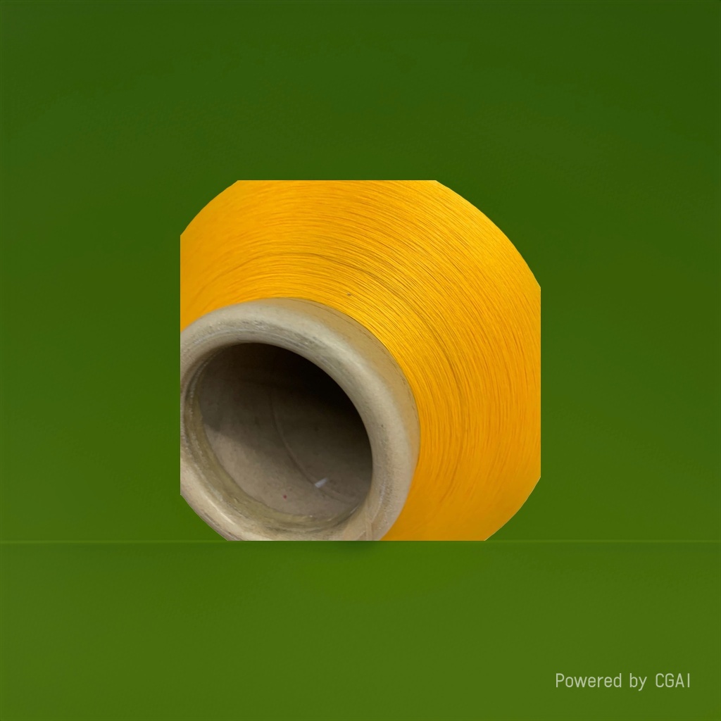 Wholesale of yellow woolen yarn rolls for hand-woven shawls details Picture