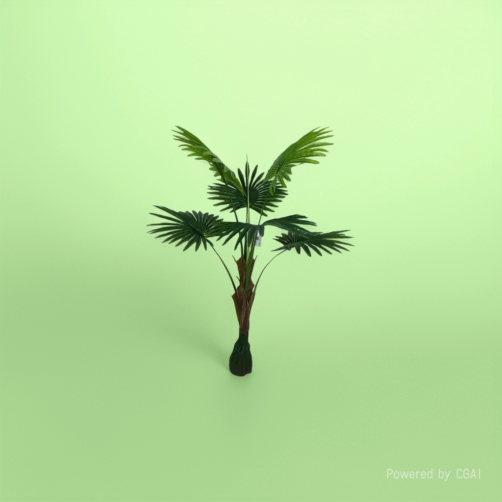 绿色人造棕榈叶仿真植物微景观马醉木仿真花植物盲盒