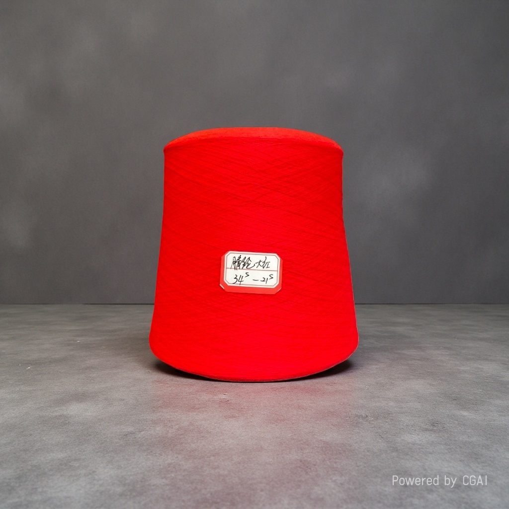Red yarn tube braided wool, DIY cotton thread acrylic blend, multiple specifications available for selection Application Scenario