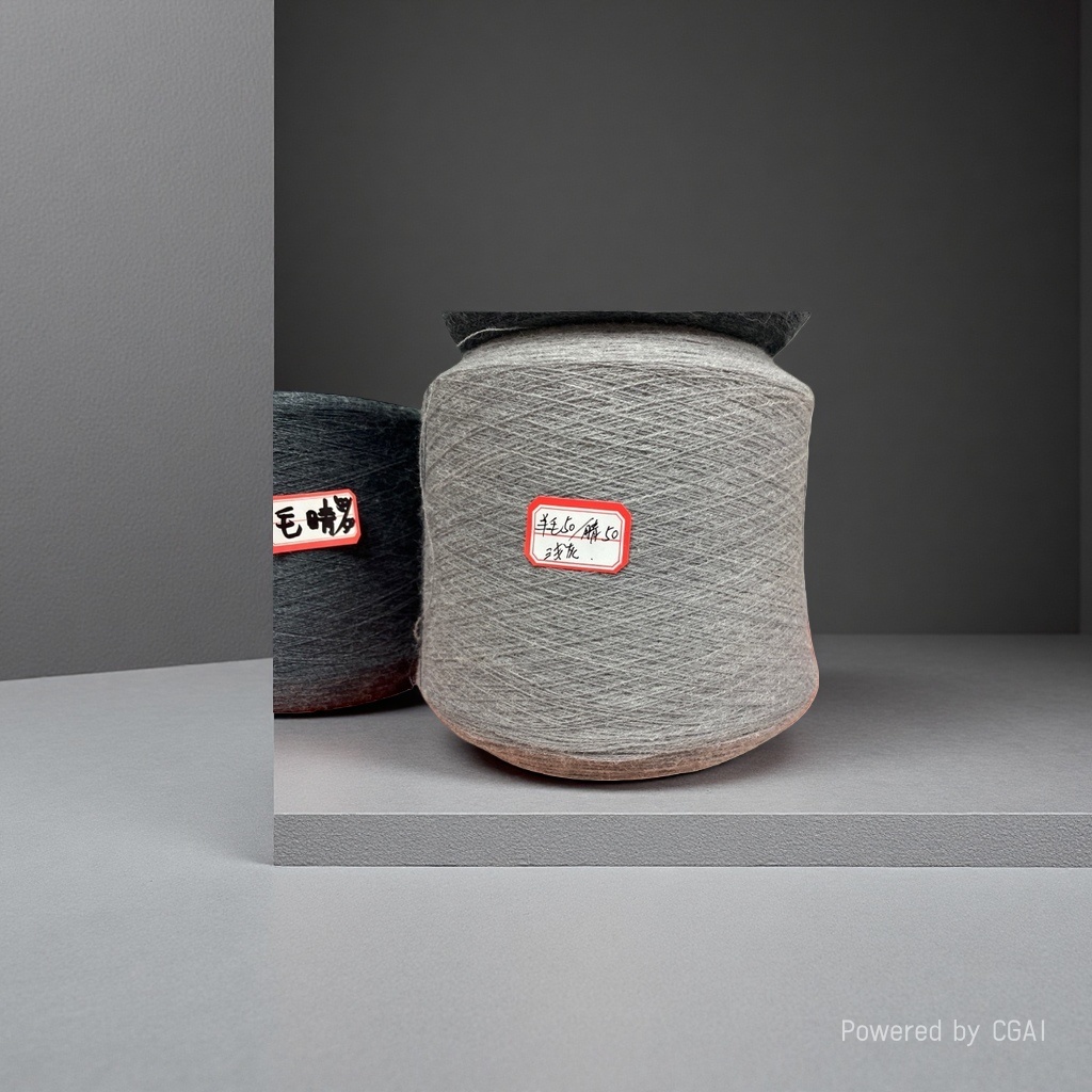 Grey 6-strand iride-colored polyester sewing thread, hand-woven wax thread, shoe thread, wool ball