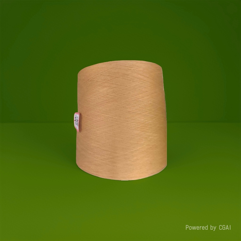 Brown yarn tubes are used for hand-knitted crochet with cotton blends of moderate thickness Application Scenario