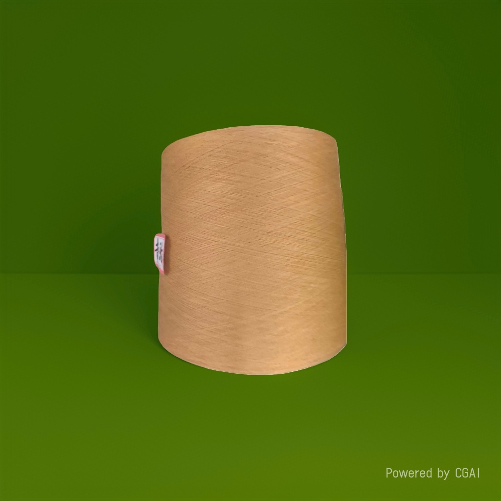 Brown yarn tubes are used for hand-knitted crochet with cotton blends of moderate thickness details Picture