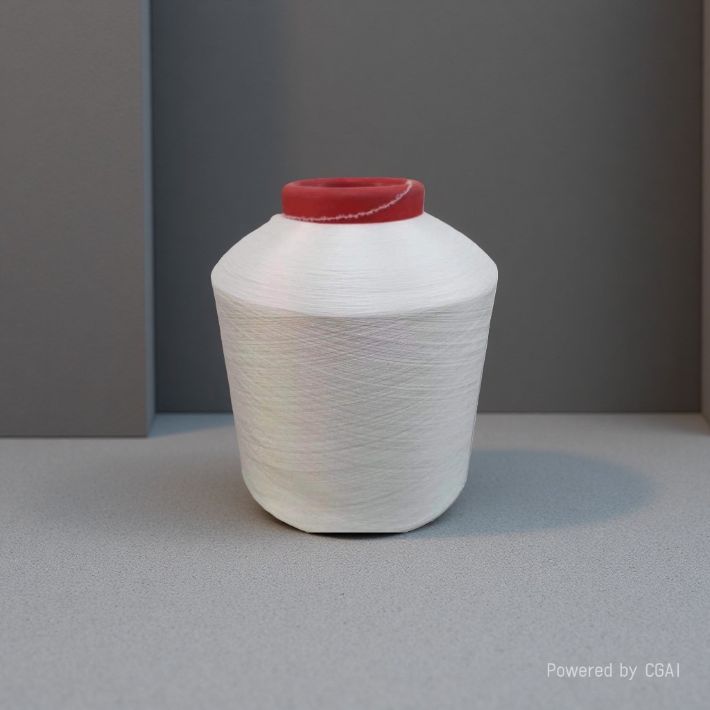 White yarn is rolled into other yarns for knitting wool. Cotton thread for hand crochet is 100g in rolls