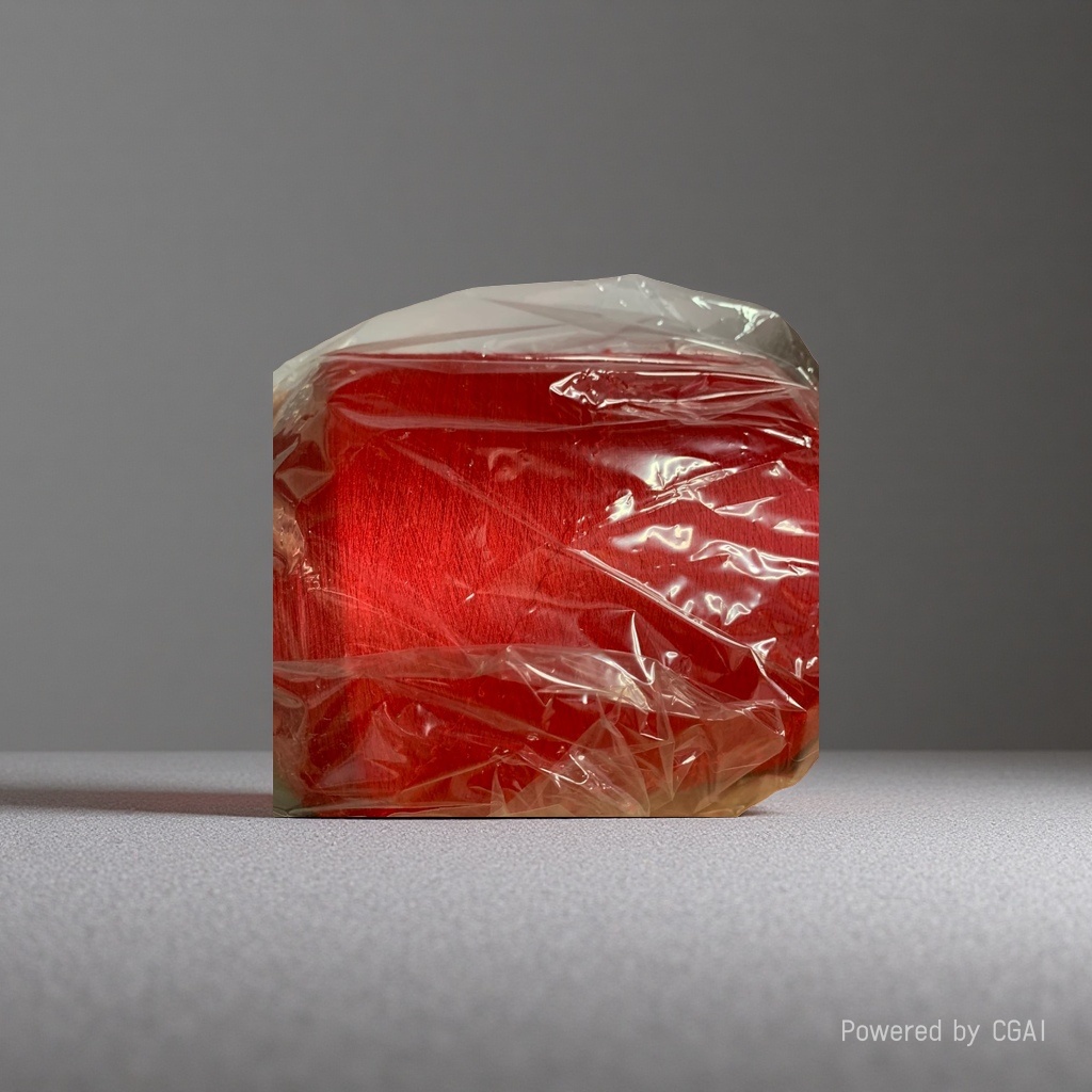 Red No. 72 jade thread, steel wire and wax rope woven Milan rope Specification image