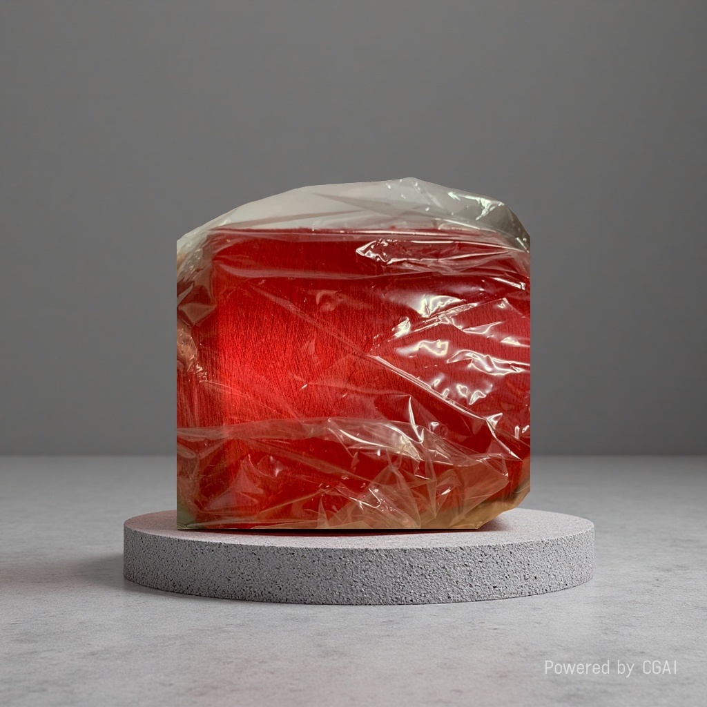 Red No. 72 jade thread, steel wire and wax rope woven Milan rope details Picture
