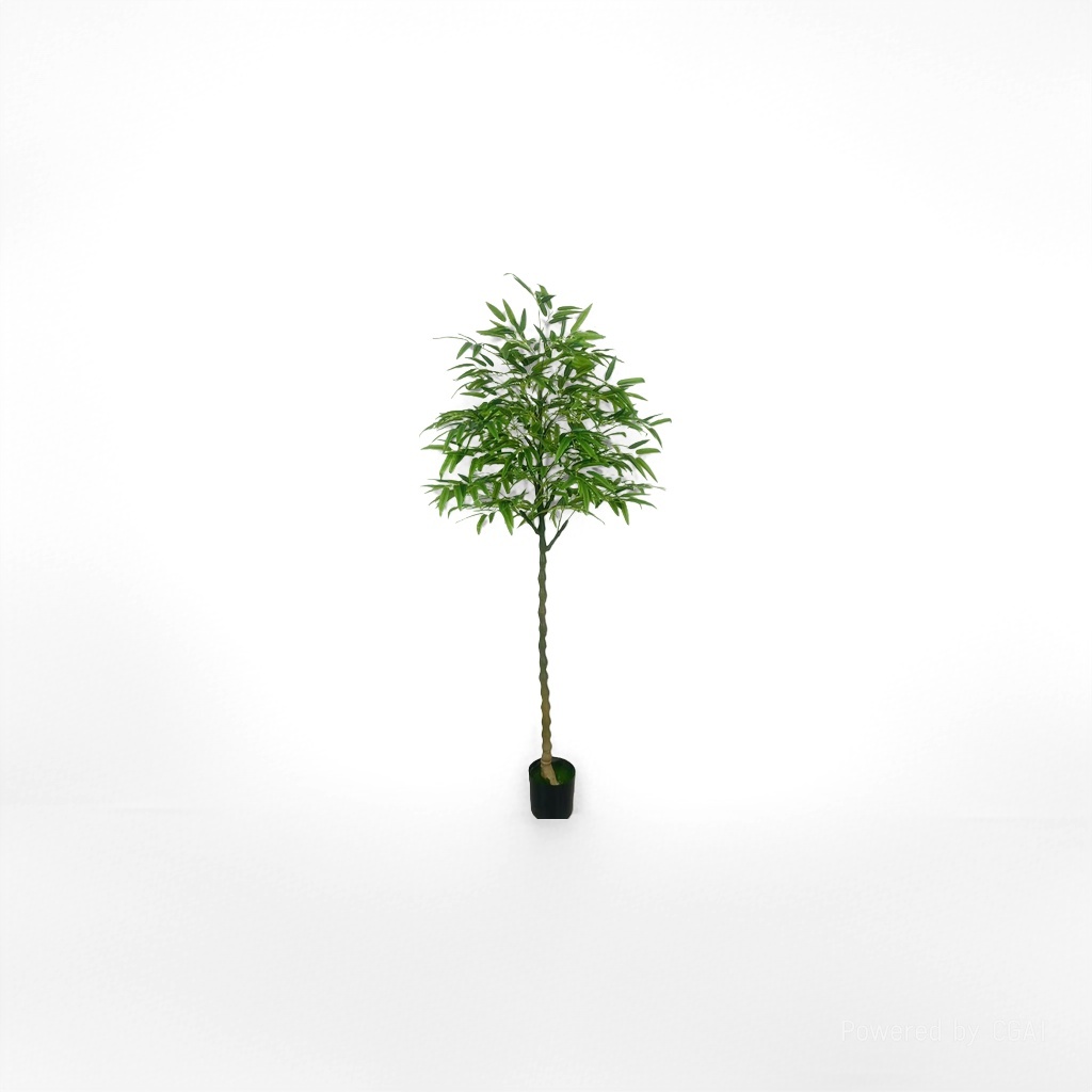 绿色仿真竹子盆栽 荷花非遗工艺仿真绿植假绿植植物仿真树