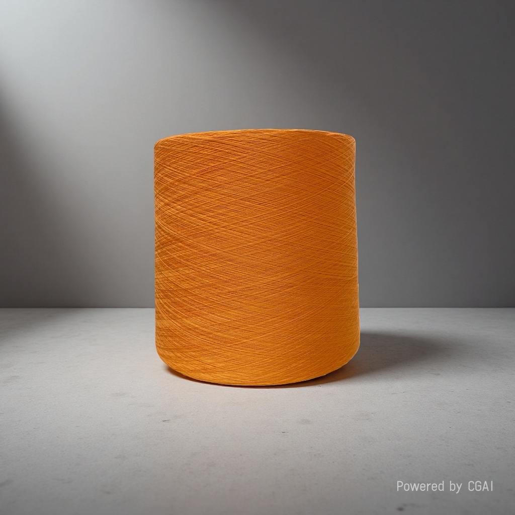 Cotton-padded milk cotton spun yarn, orange wool ball, 6mm nylon core baby hand-woven thread Application Scenario