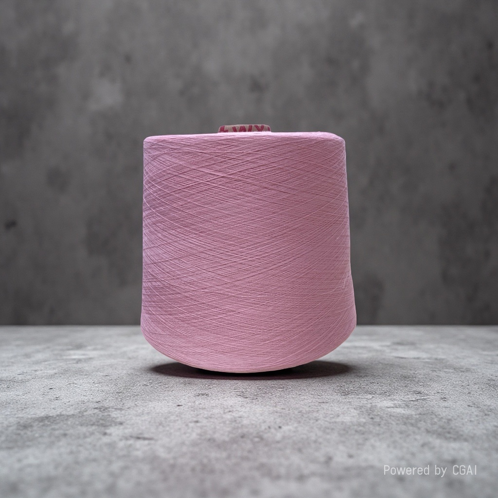 Pink yarn tubes, hand-knitted wool balls, cotton-linen blended weaving DIY material 100g