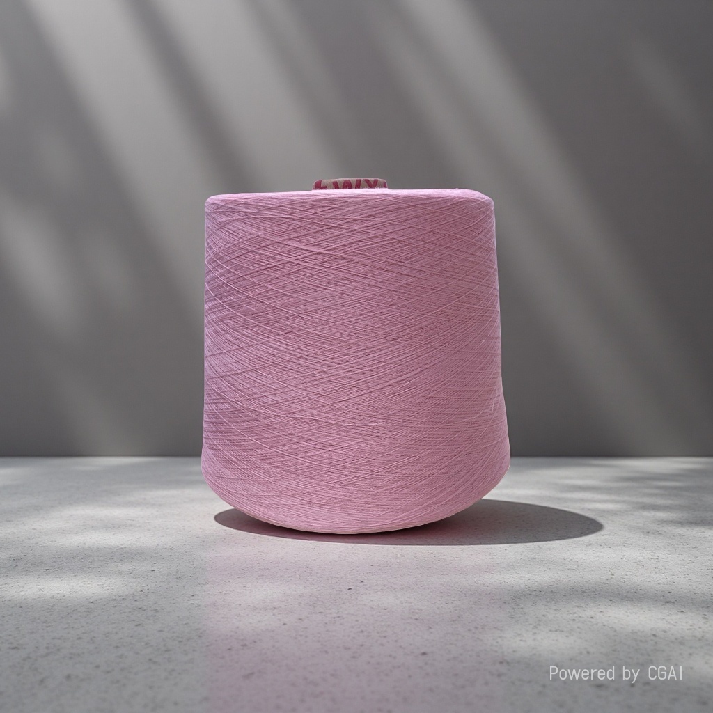 Pink yarn tubes, hand-knitted wool balls, cotton-linen blended weaving DIY material 100g Application Scenario