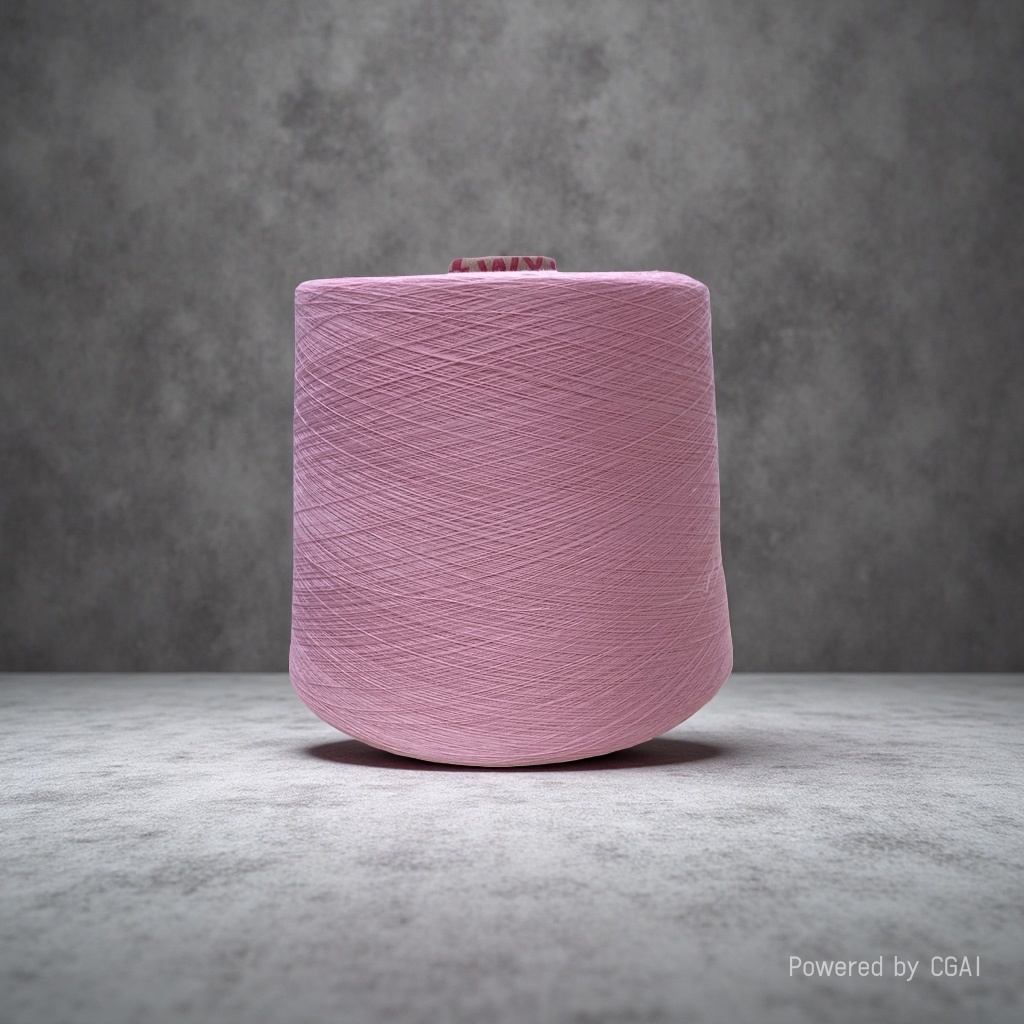Pink yarn tubes, hand-knitted wool balls, cotton-linen blended weaving DIY material 100g details Picture