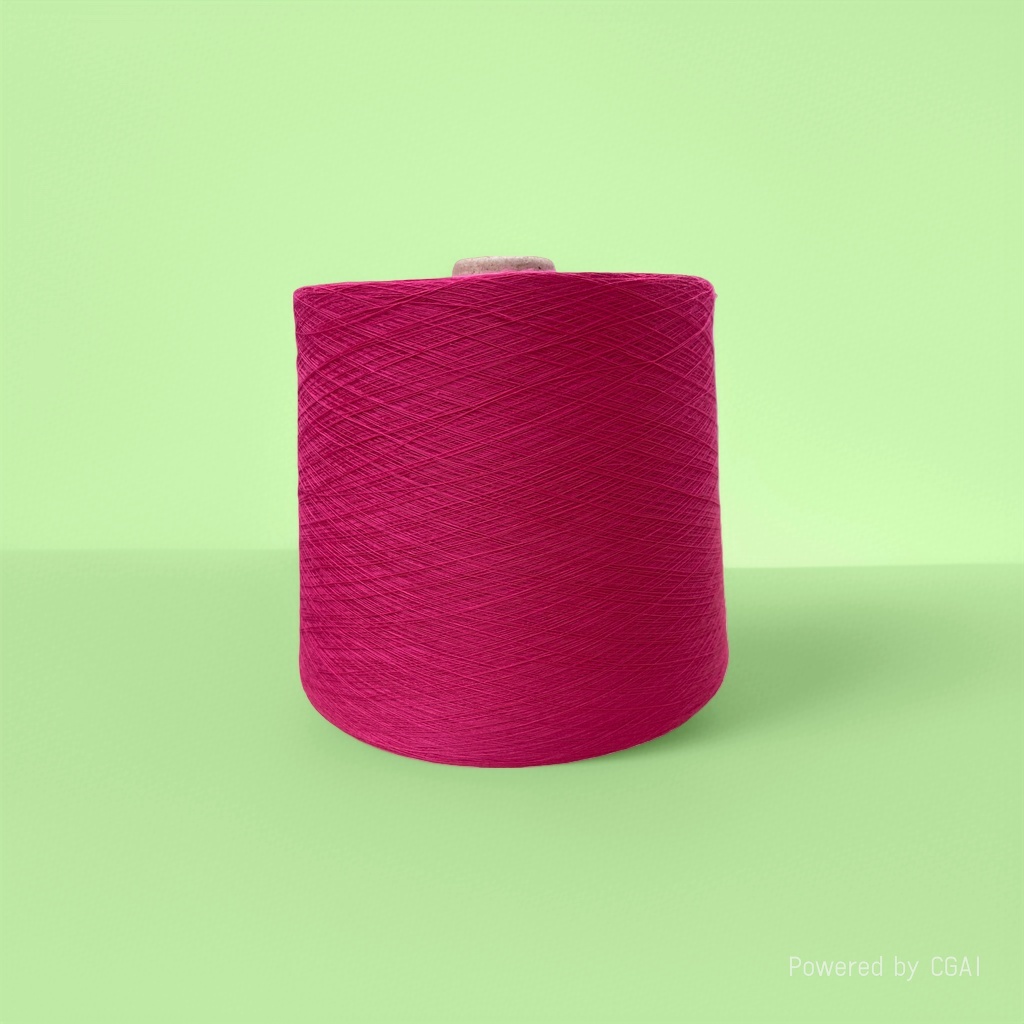Rose red yarn is used to roll other yarns for DIY knitting Specification image