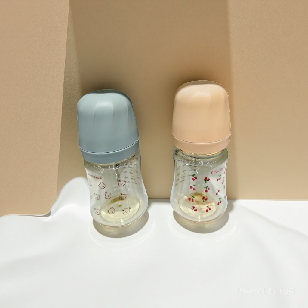 300ML, 240ML, 180ML baby bottles, mother and baby products, silicone anti-swelling pacifiers, wide-mouthed plastic baby bottles pic 1