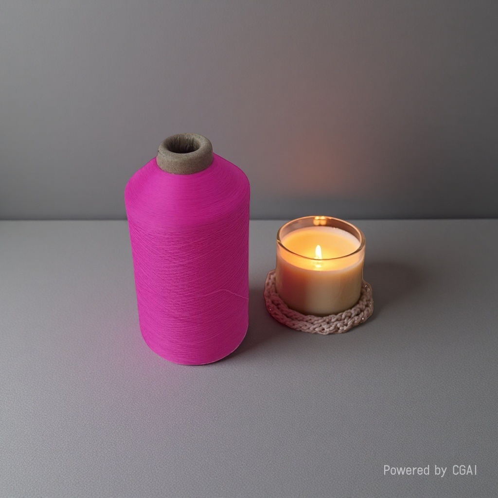 Rose-red spool, No. 72 jade thread, steel wire and wax rope woven Milan rope Specification image