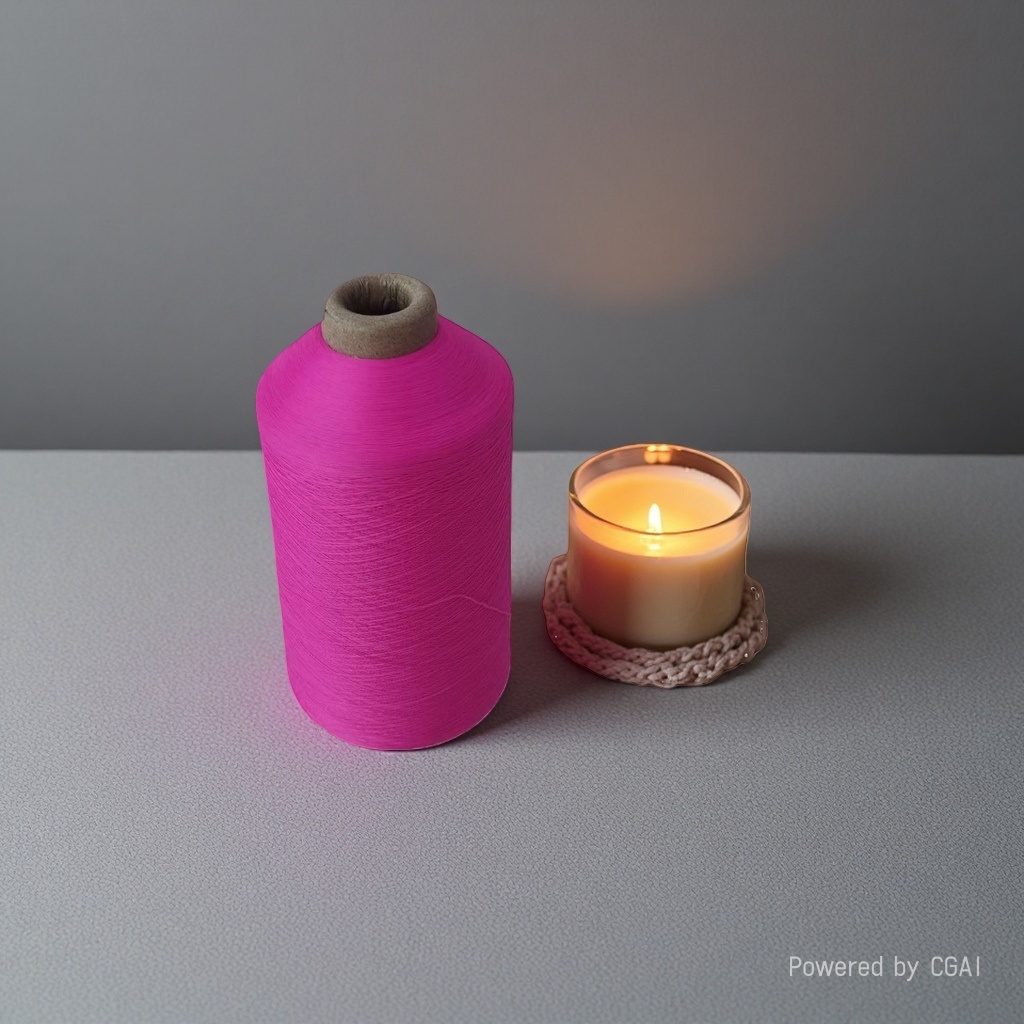 Rose-red spool, No. 72 jade thread, steel wire and wax rope woven Milan rope Application Scenario