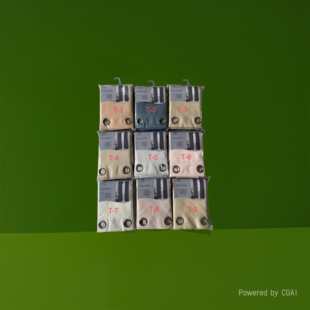 Multi-color curtain product packaging, other universal curtains, simple, environmentally friendly and dust-proof bags Specification image