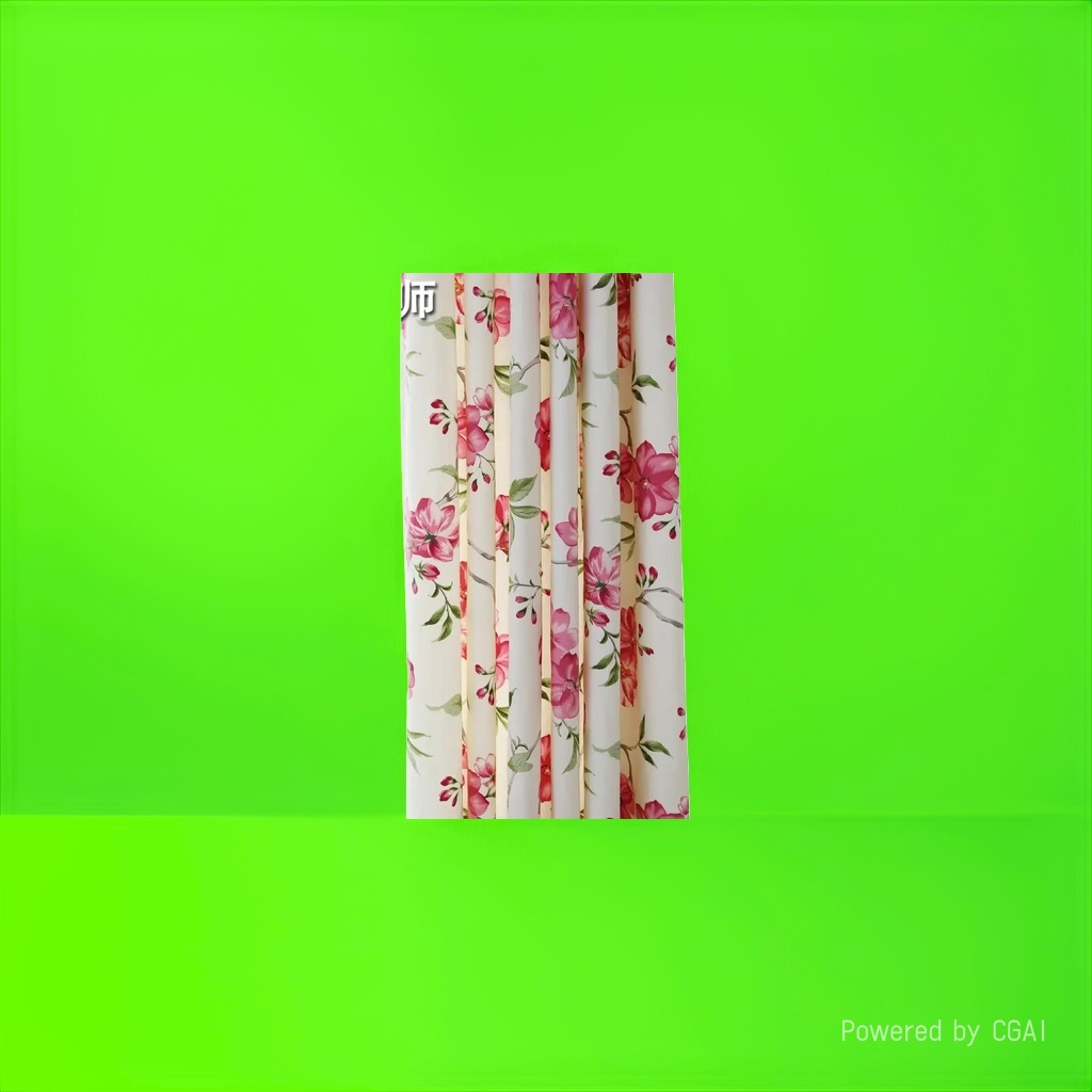 花卉图案蕾丝门帘 窗帘布料 泰国风格 书法元素