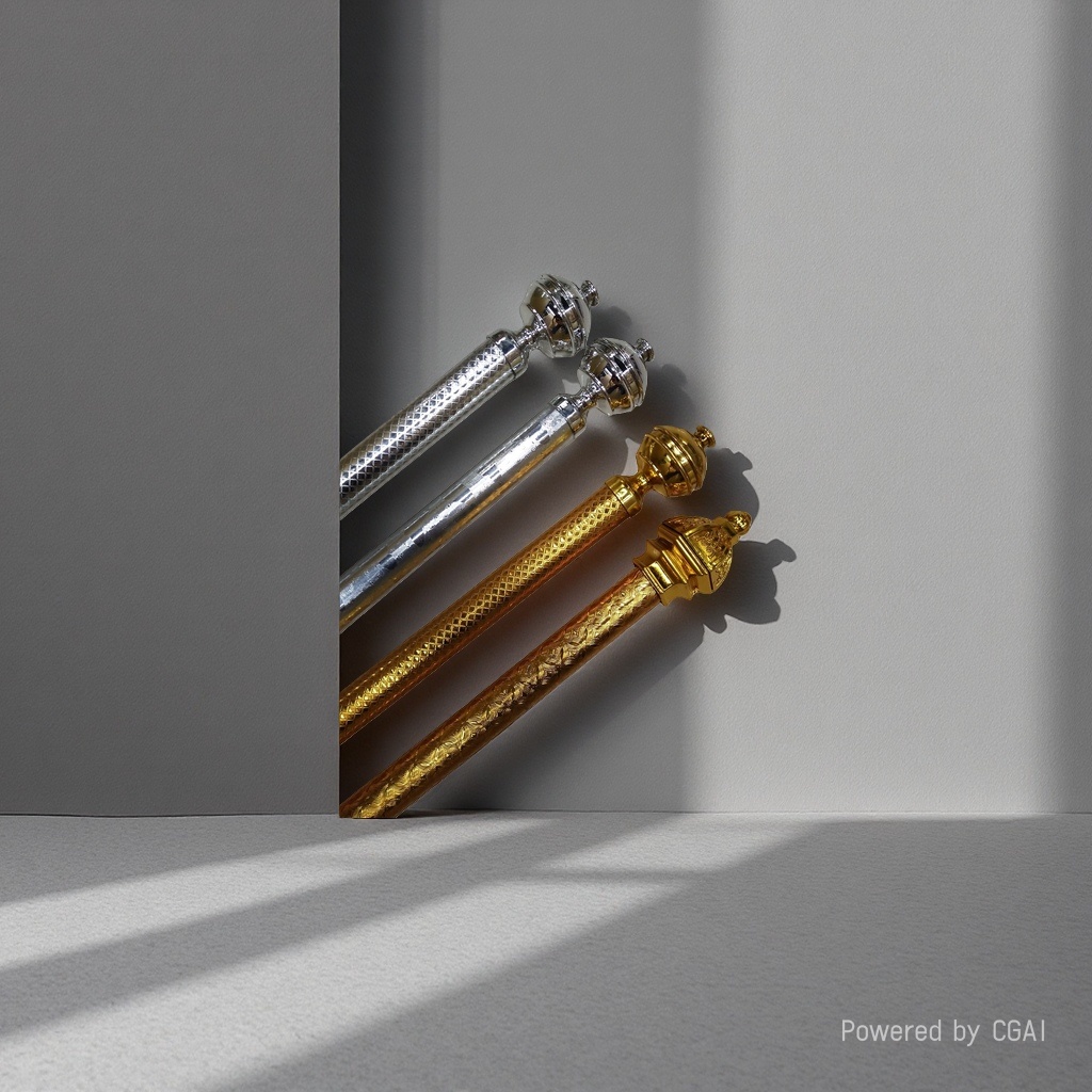 Silver and gold decorated scepds with tassels, 5A colored zircon uncut cold weapon handicrafts, collected in the scenic area details Picture
