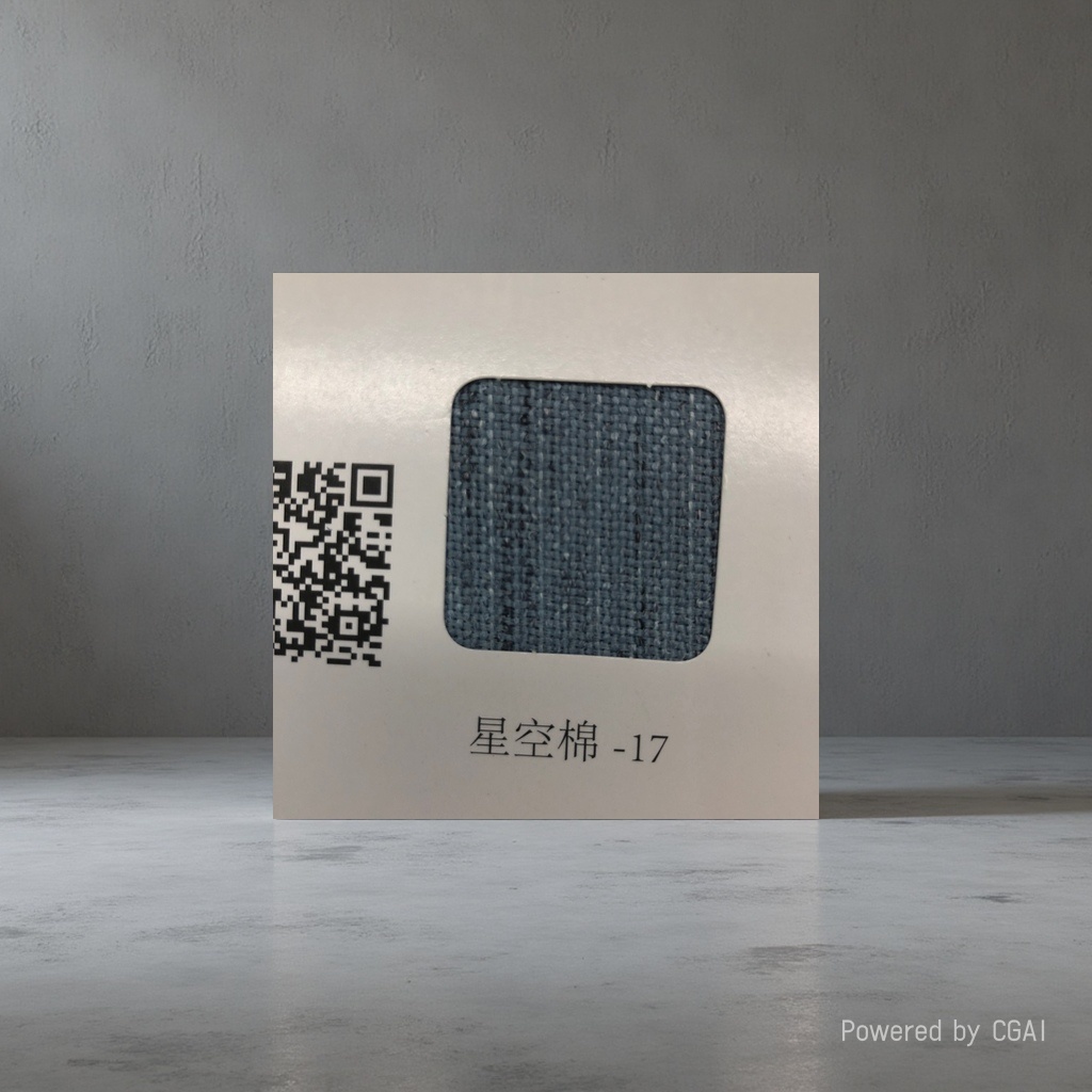 Sample 17 of dark grey starry sky cotton fabric details Picture