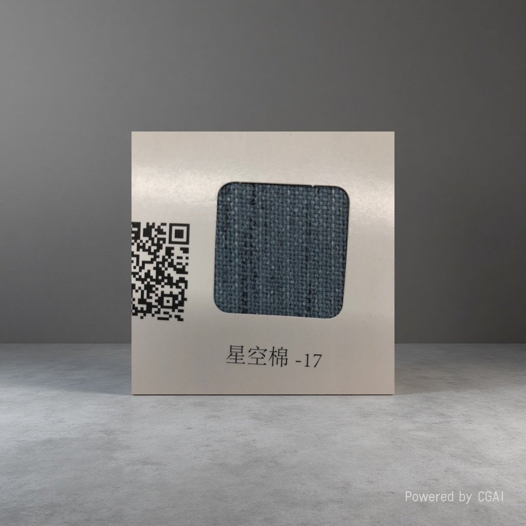 深灰色星空棉织物样本17