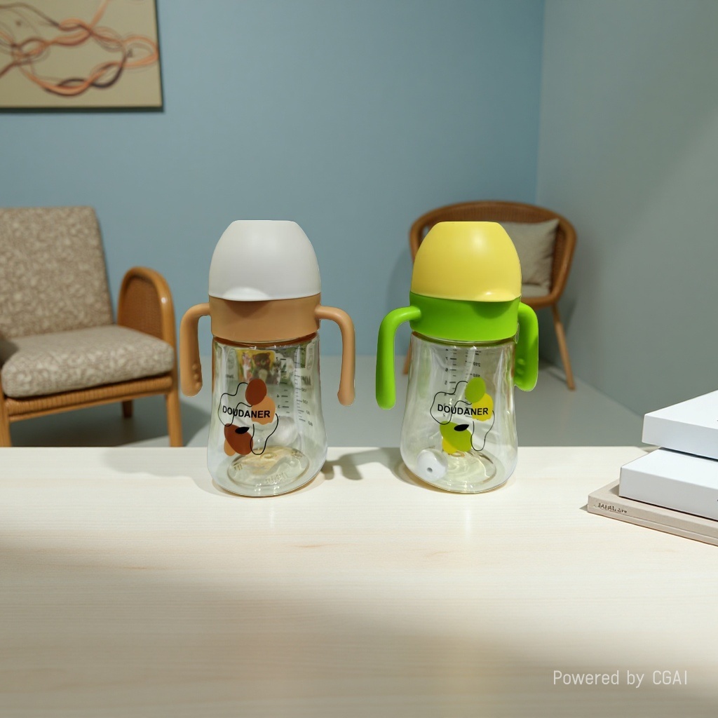 300ML 240ML flip biberón biberón bebé mamás y bebés chupeta antiflflación de silicona biberón de plástico de boca ancha 125323955 details Picture