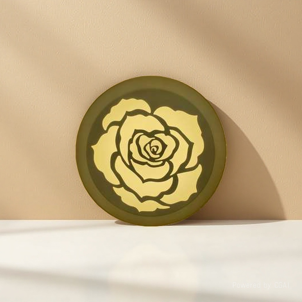 LED yellow rose e-sports atmosphere magnetic attraction light box artificial flower lotus decorative light fixture details Picture