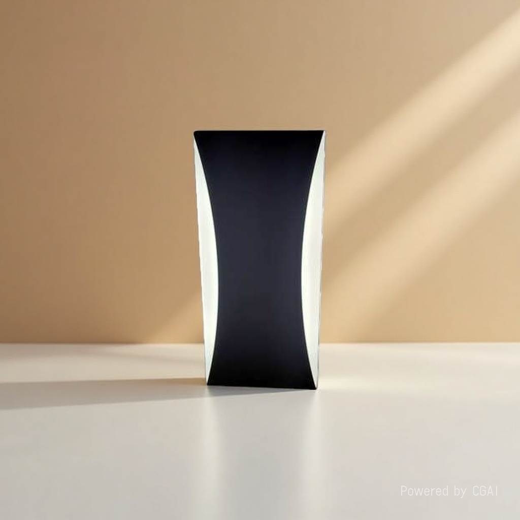 The black arc-shaped iron wall lamp for indoor beauty lighting features a simple and modern style Application Scenario