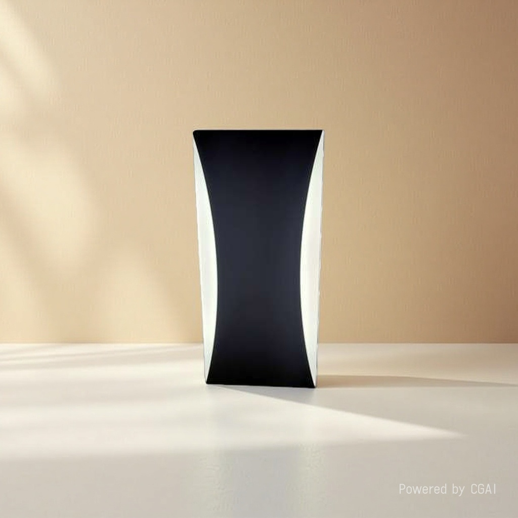 The black arc-shaped iron wall lamp for indoor beauty lighting features a simple and modern style details Picture