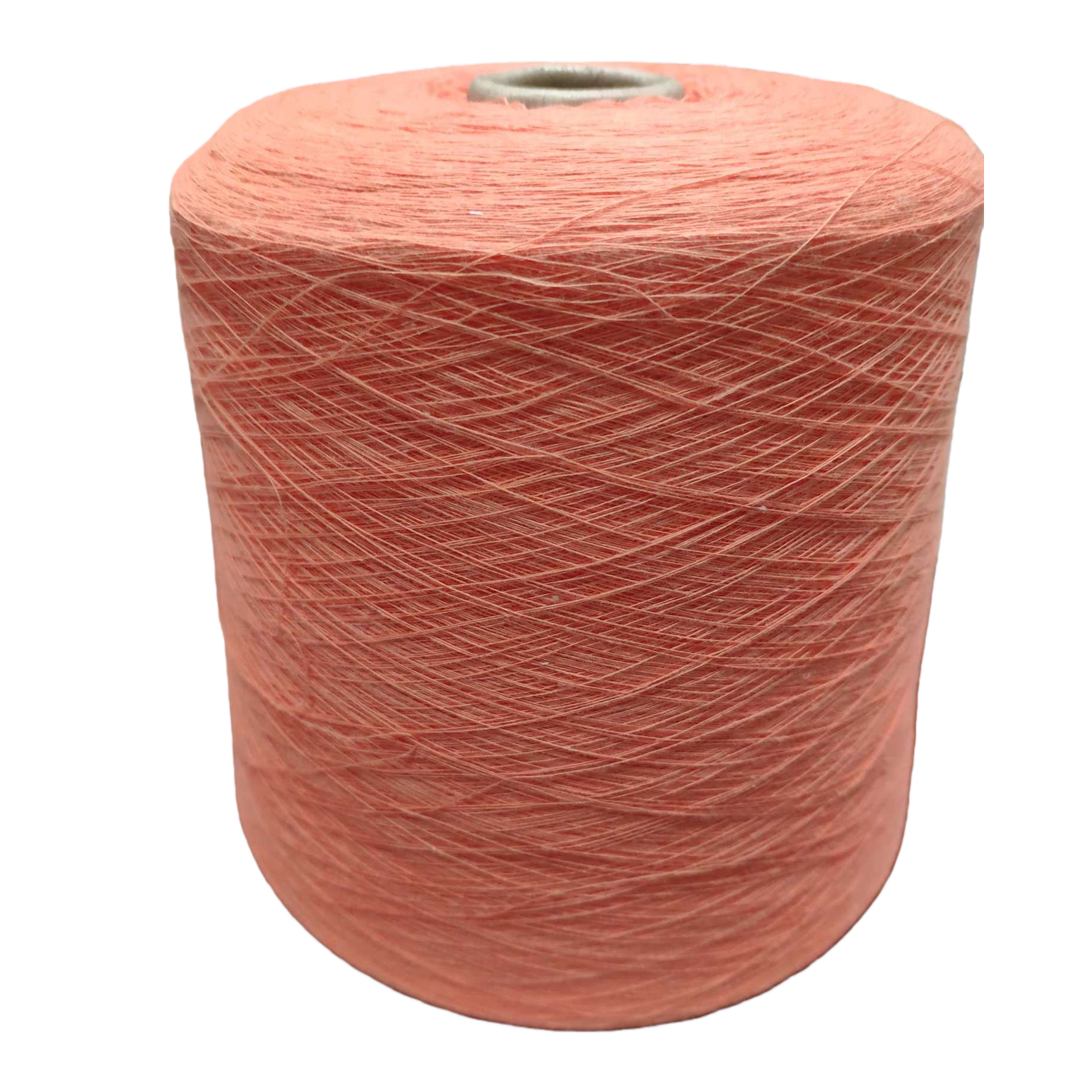 Cotton orange milk cotton spun yarn rolls, 6mm nylon yarn balls for baby yarn Item Picture