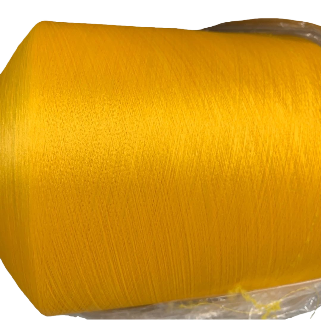 Yellow yarn rolls of other yarns 100 meters per roll for DIY weaving and crochet Item Picture