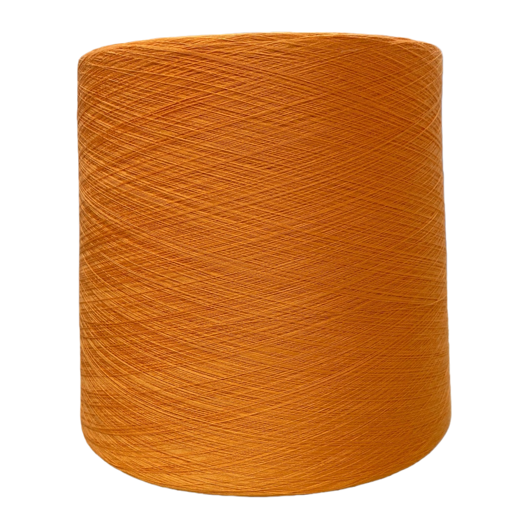 Cotton-padded milk cotton spun yarn, orange wool ball, 6mm nylon core baby hand-woven thread Item Picture