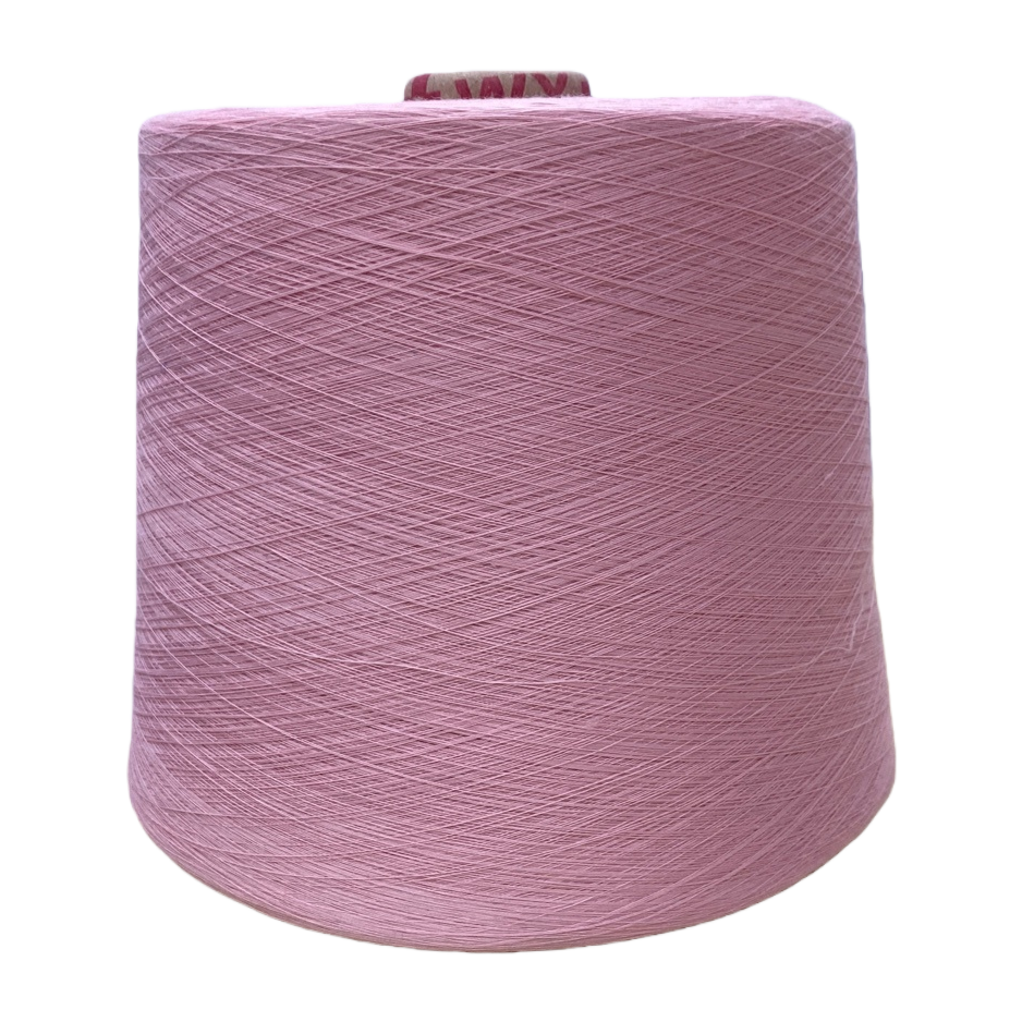 Pink yarn tubes, hand-knitted wool balls, cotton-linen blended weaving DIY material 100g Item Picture