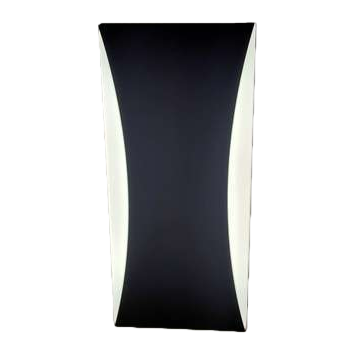 The black arc-shaped iron wall lamp for indoor beauty lighting features a simple and modern style Item Picture