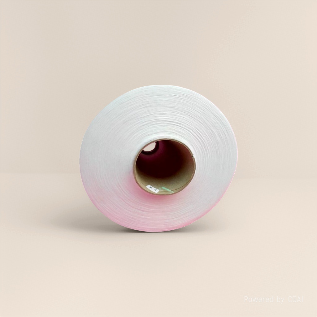 White polyester yarn rolls for chemical fiber machinery, industrial-grade rolled polyester yarn