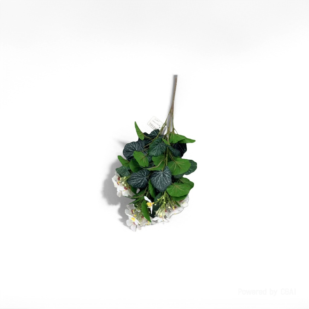 White artificial plastic bouquet with green leaf foam artificial lanterns Application Scenario