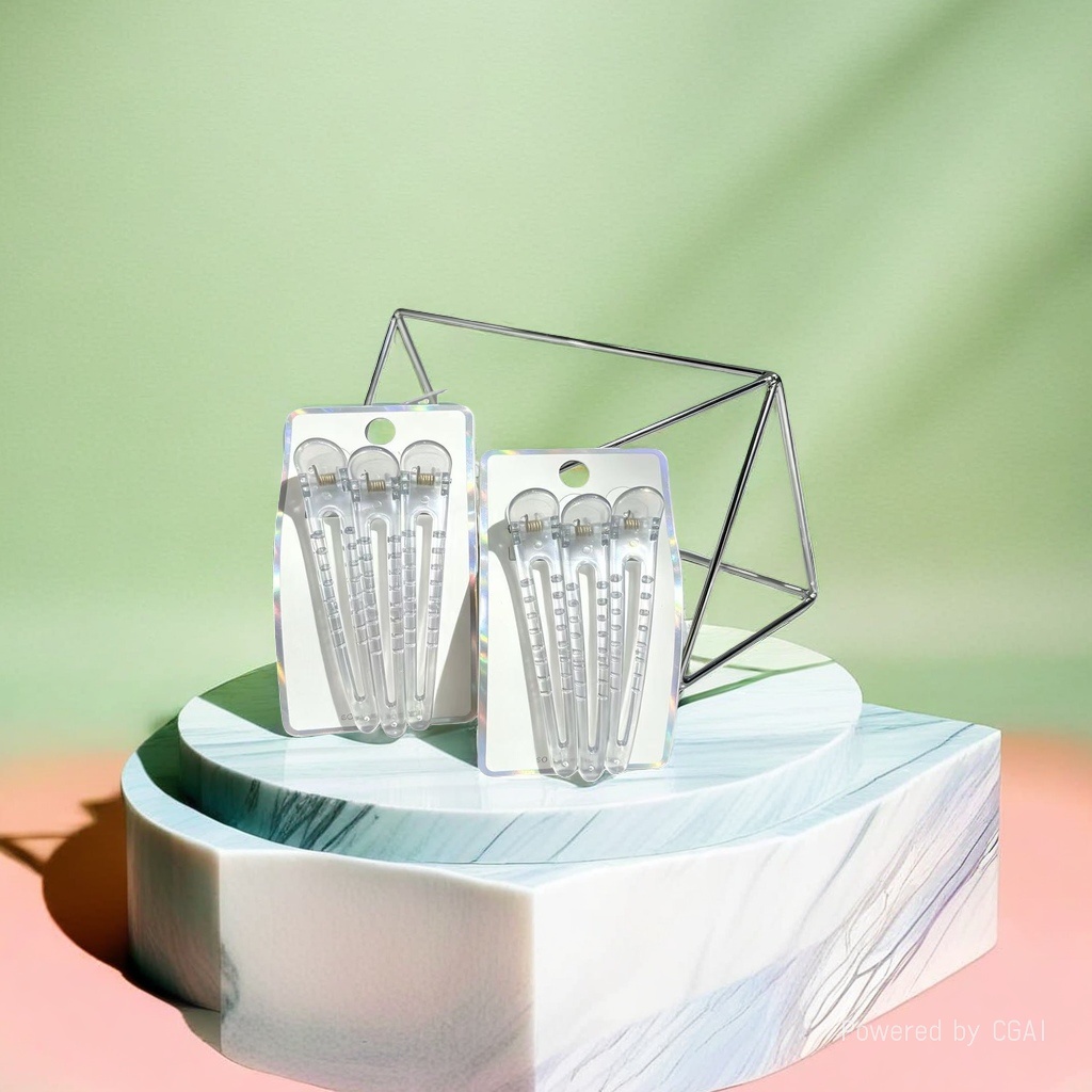 Transparent hair clips, pearl gripper accessories, hair clip gripper 180g Application Scenario