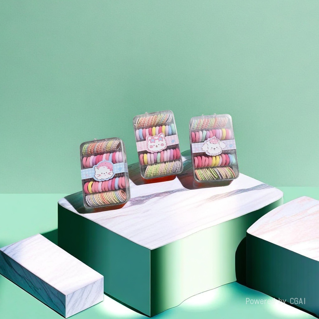 Colorful hair band storage box, wooden jewelry box, jewelry bag and accessory box, inner lining with buckle, necklace packaging box Application Scenario